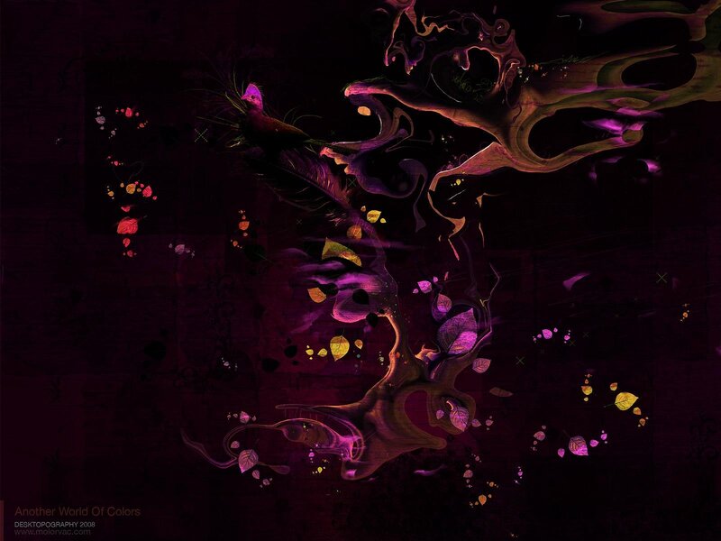 Abstract Tree with Bird