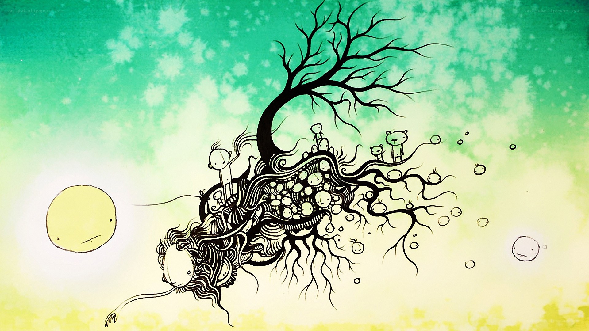 abstract tree with figures
