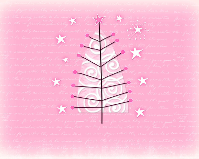 abstract tree with stars