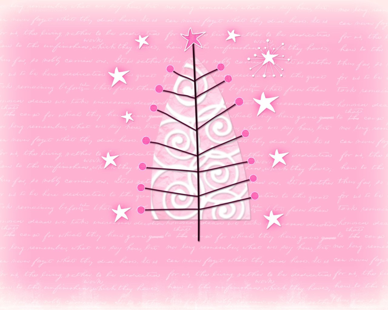 abstract tree with stars