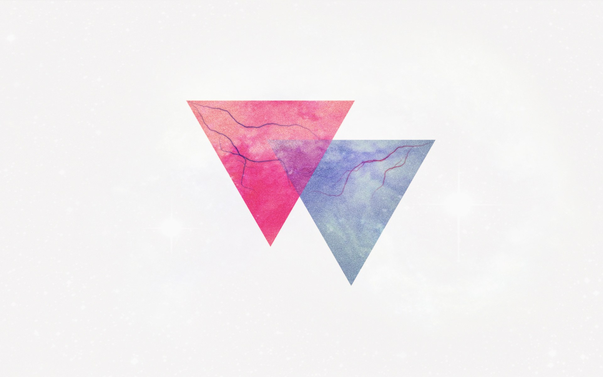 abstract triangle art