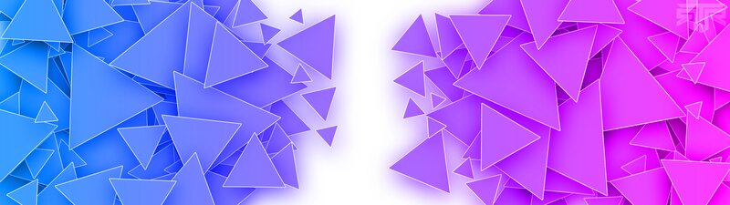 Abstract Triangle Pattern — Blue