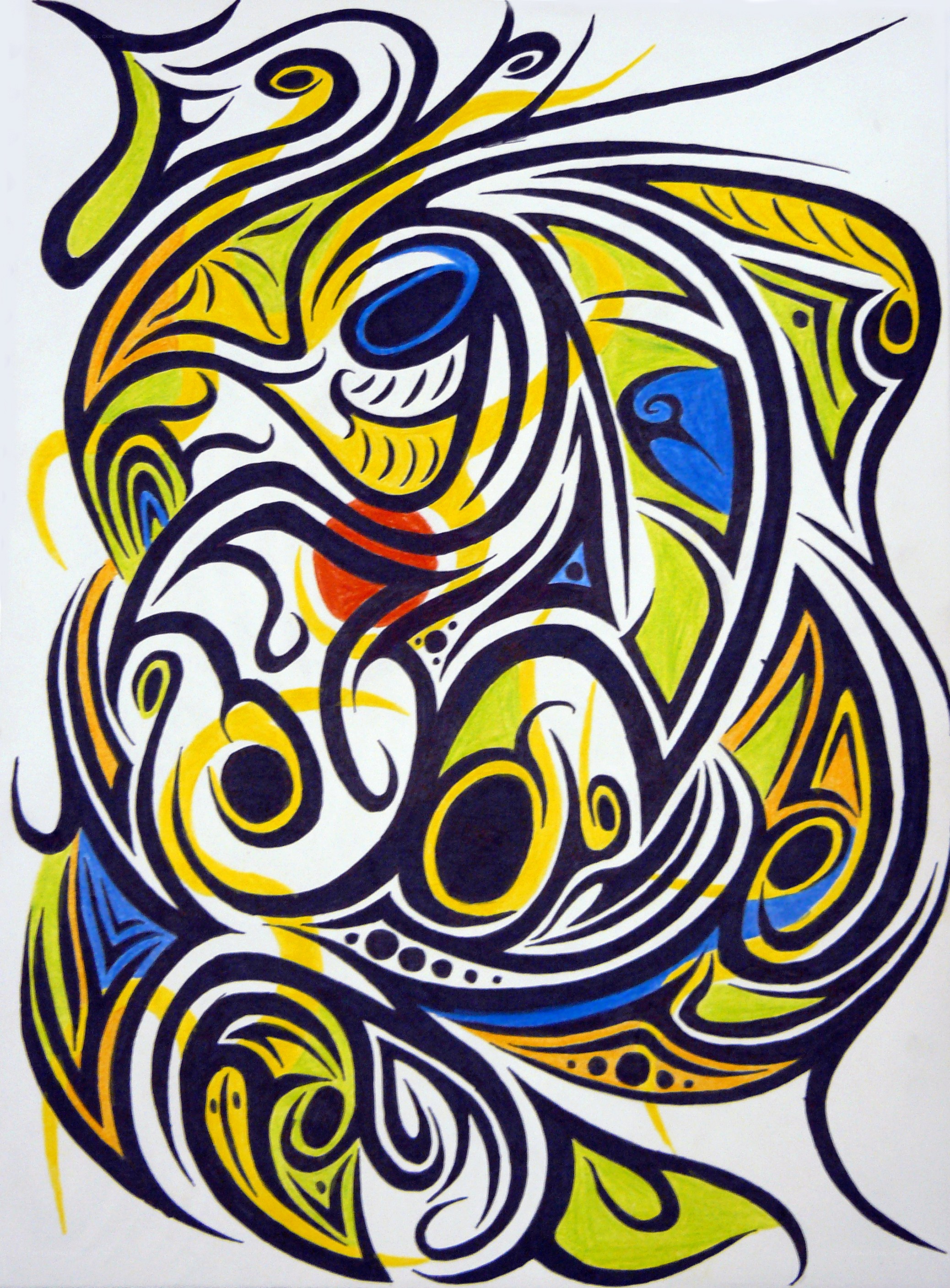 Abstract tribal art design