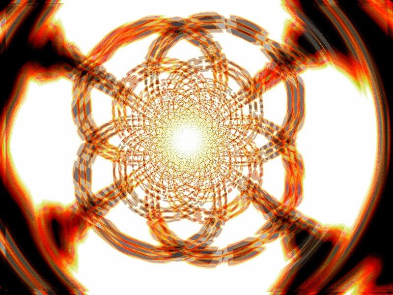 Abstract tunnel of light