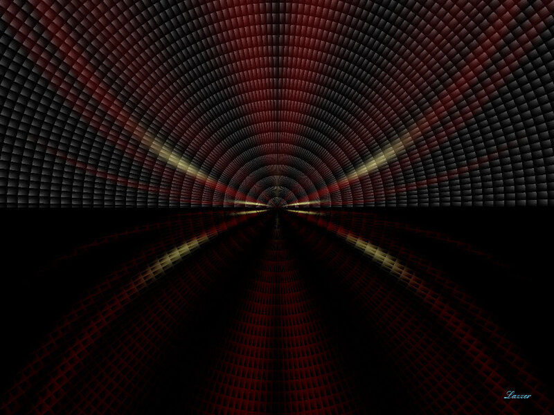Abstract Tunnel Pattern — Black