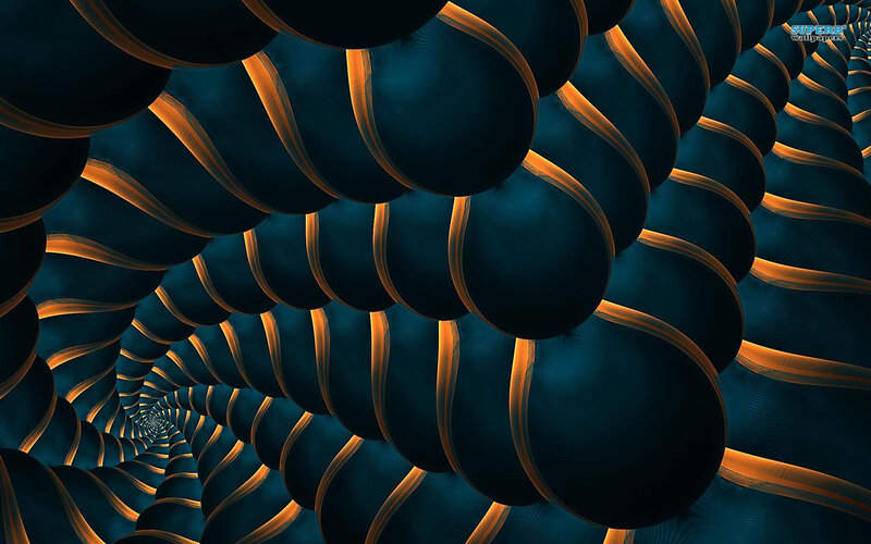 Abstract Tunnel Pattern — Blue, Hypnotic
