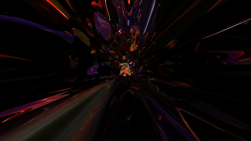 Abstract Tunnel Structure — Black