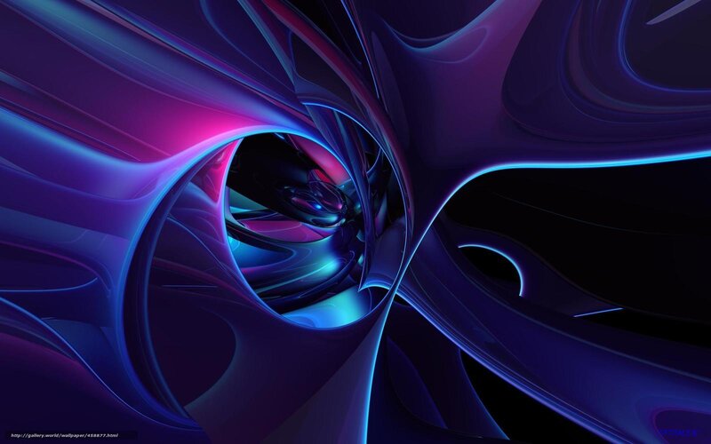 Abstract Tunnel Structure — Purple