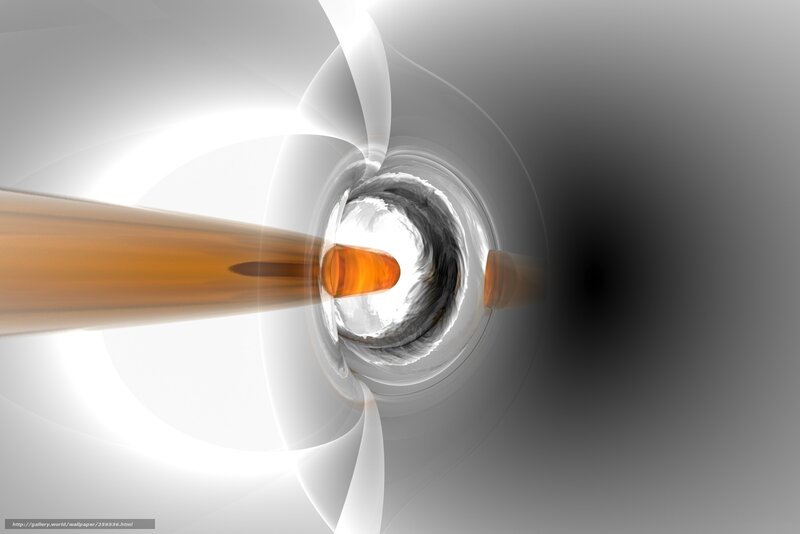 Abstract tunnel with glowing core