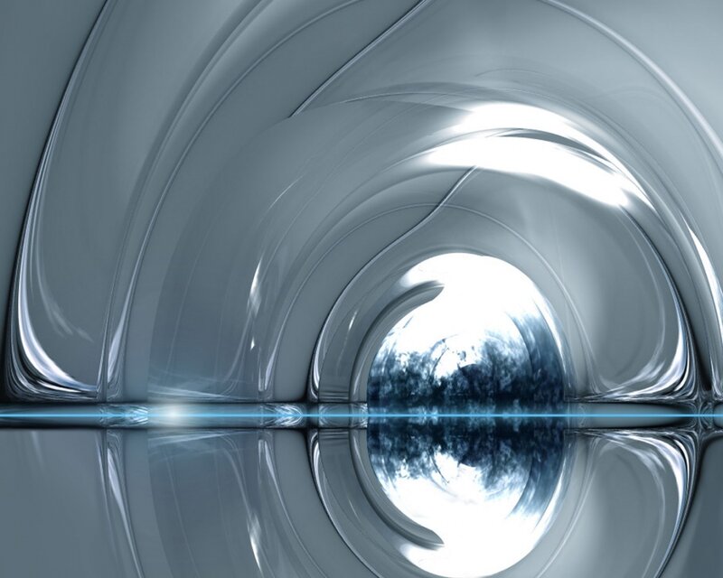abstract tunnel with reflection