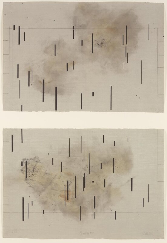Abstract vertical line art