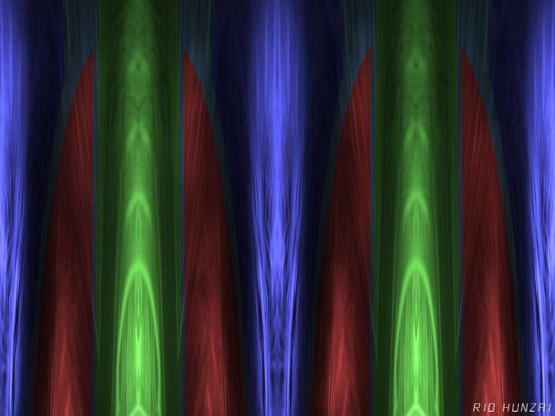 Abstract Vertical Stripes — Blue