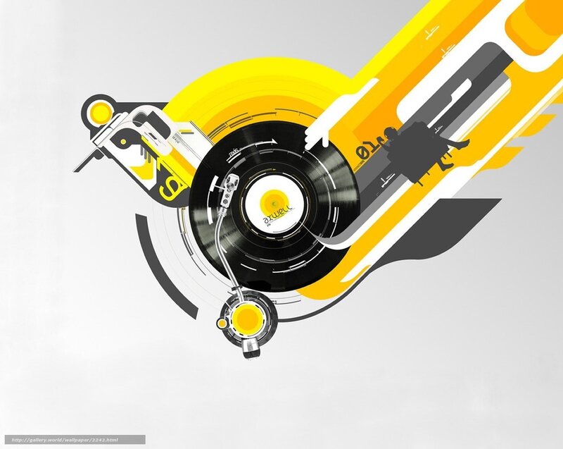 abstract vinyl record design