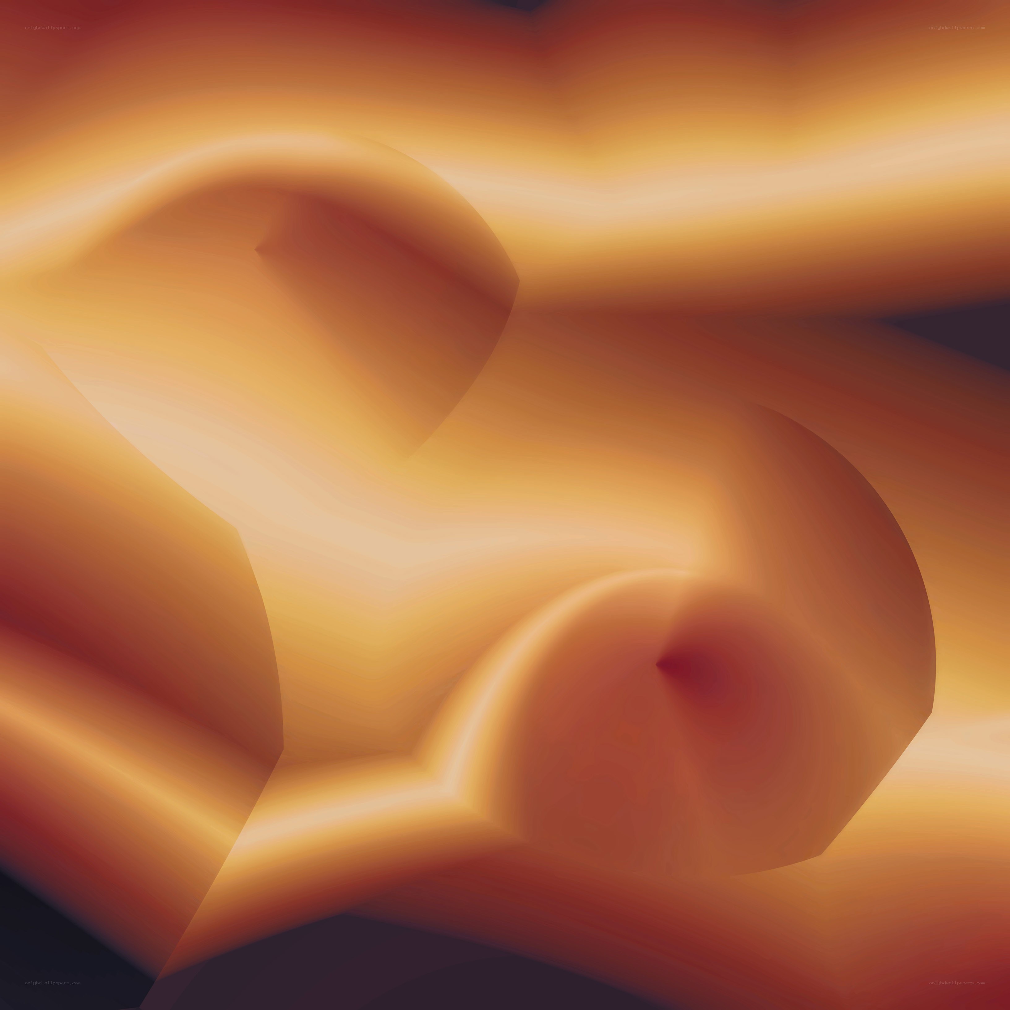 Abstract warm-toned swirls