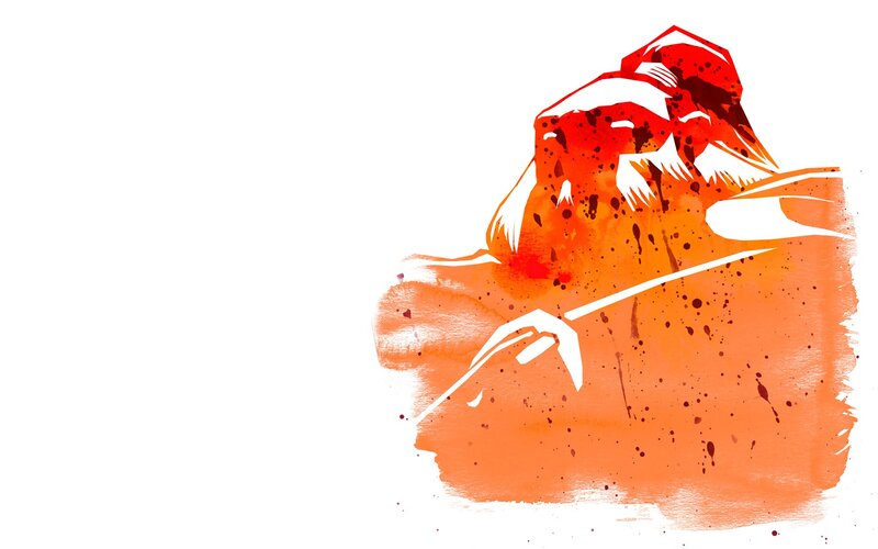 abstract warrior illustration