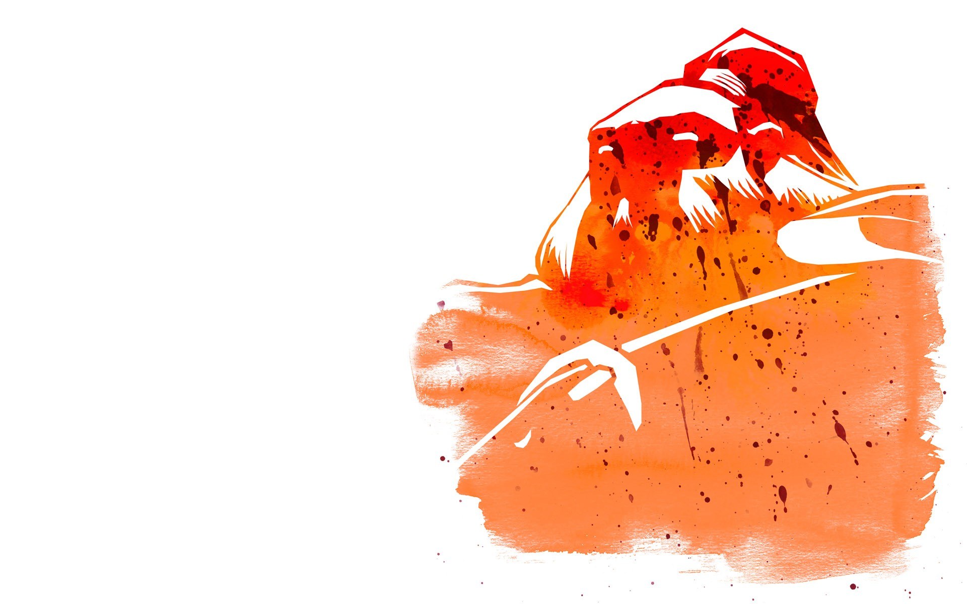 abstract warrior illustration