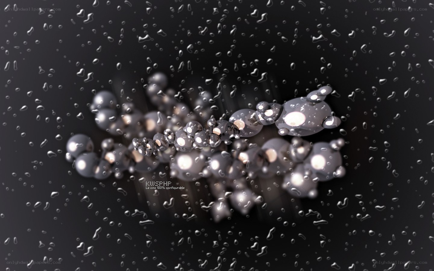 abstract water droplet animation