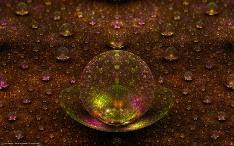 Abstract water droplet fractal