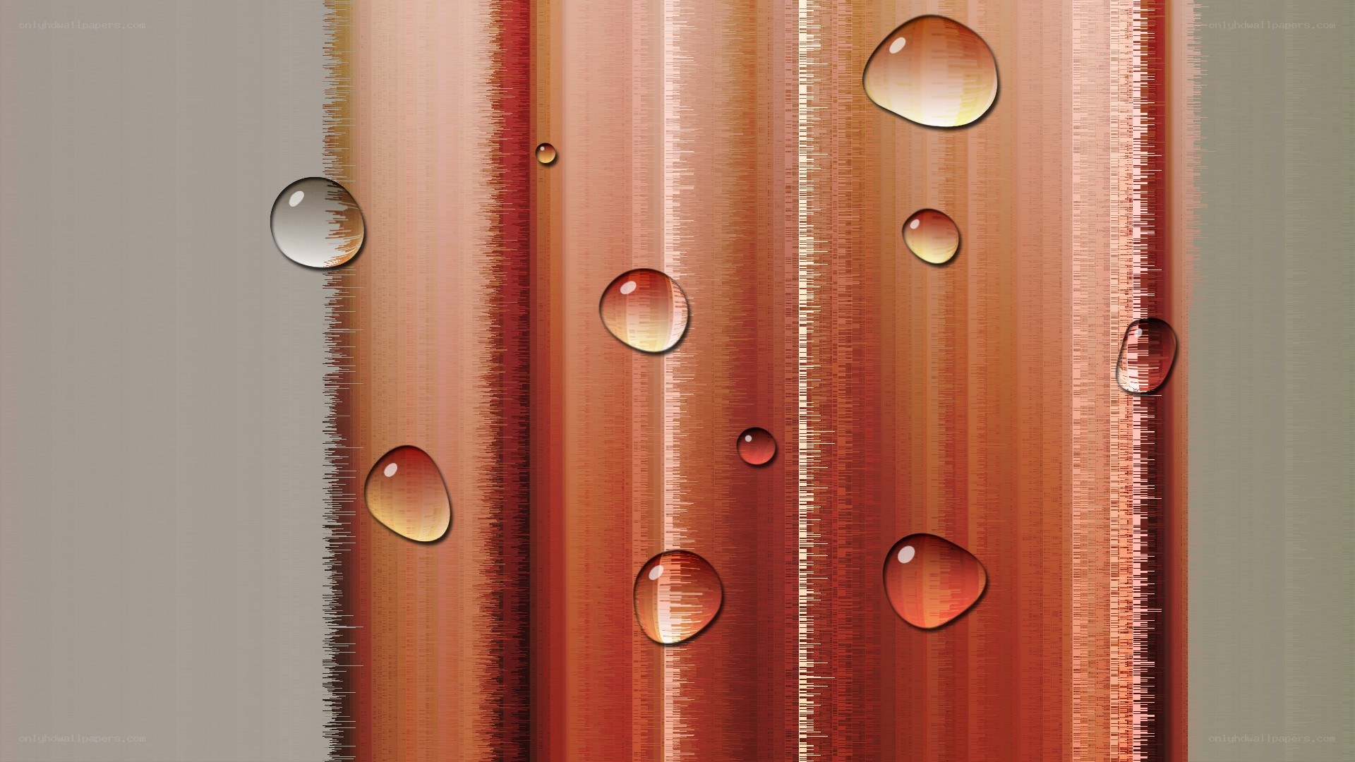 abstract water droplets on striped background