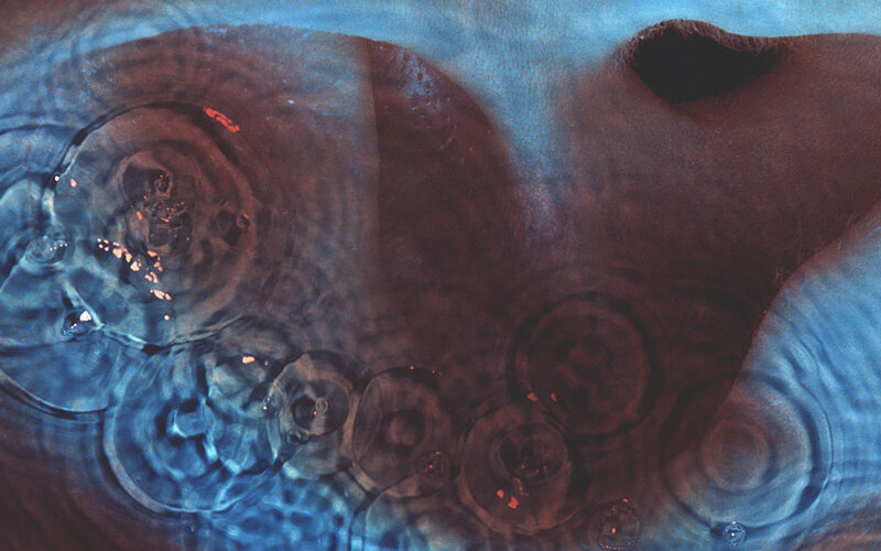 Abstract water ripples and bubbles
