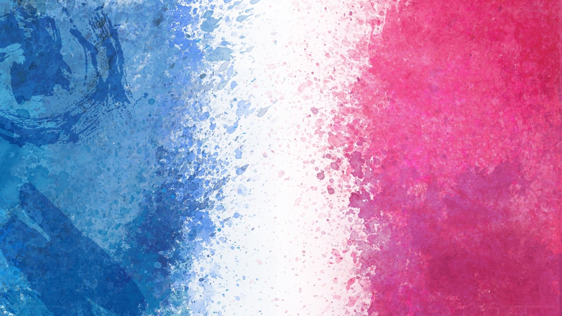 abstract watercolor flag design