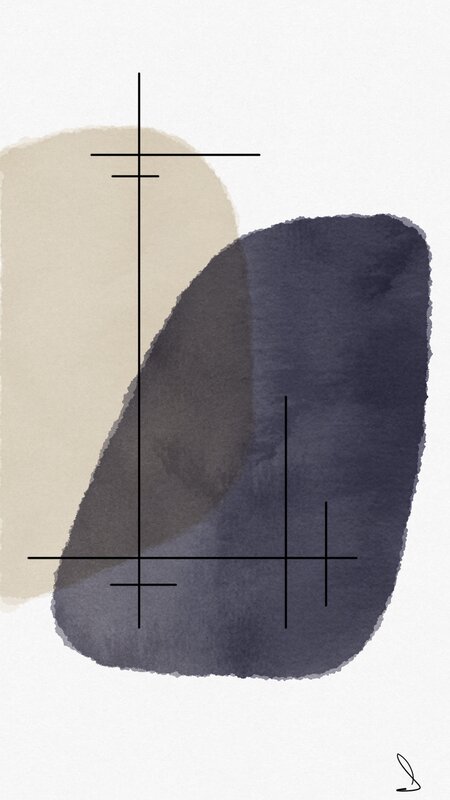 Abstract Watercolor Shapes