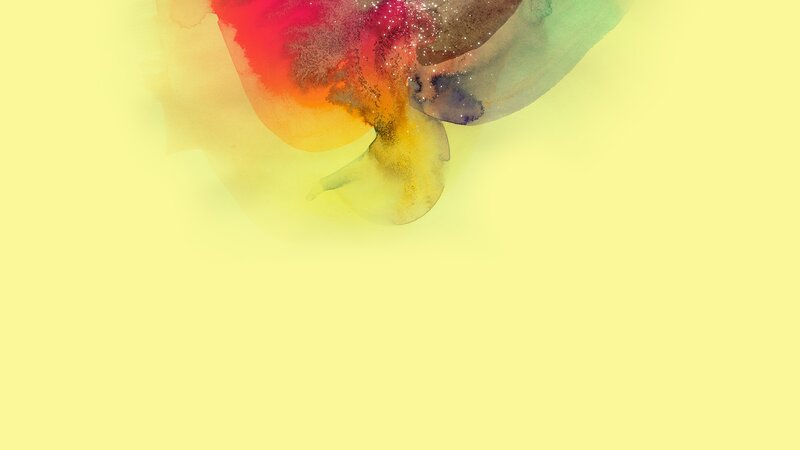 Abstract Watercolor Splash — Yellow