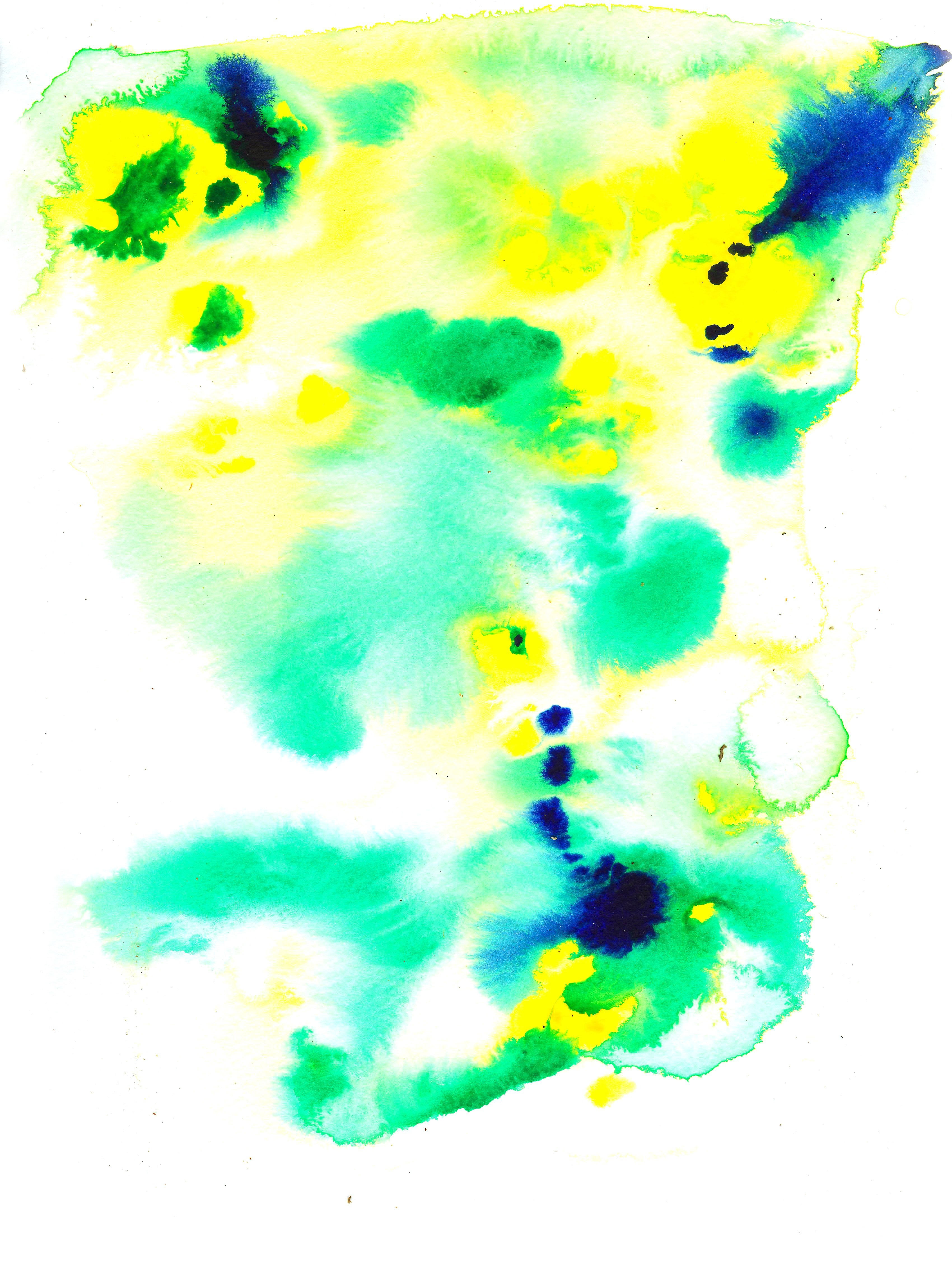 abstract watercolor splatter