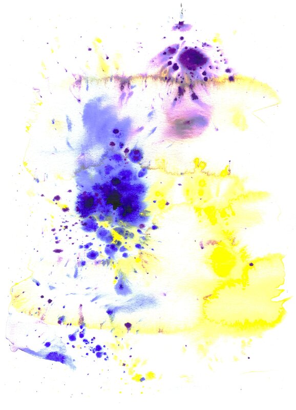 abstract watercolor splatter