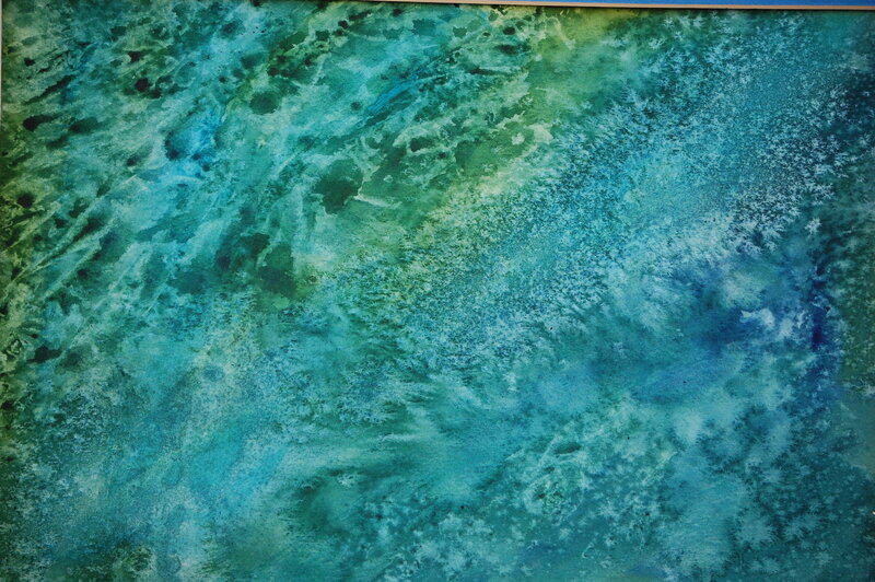 Abstract Watercolor Texture — Blue