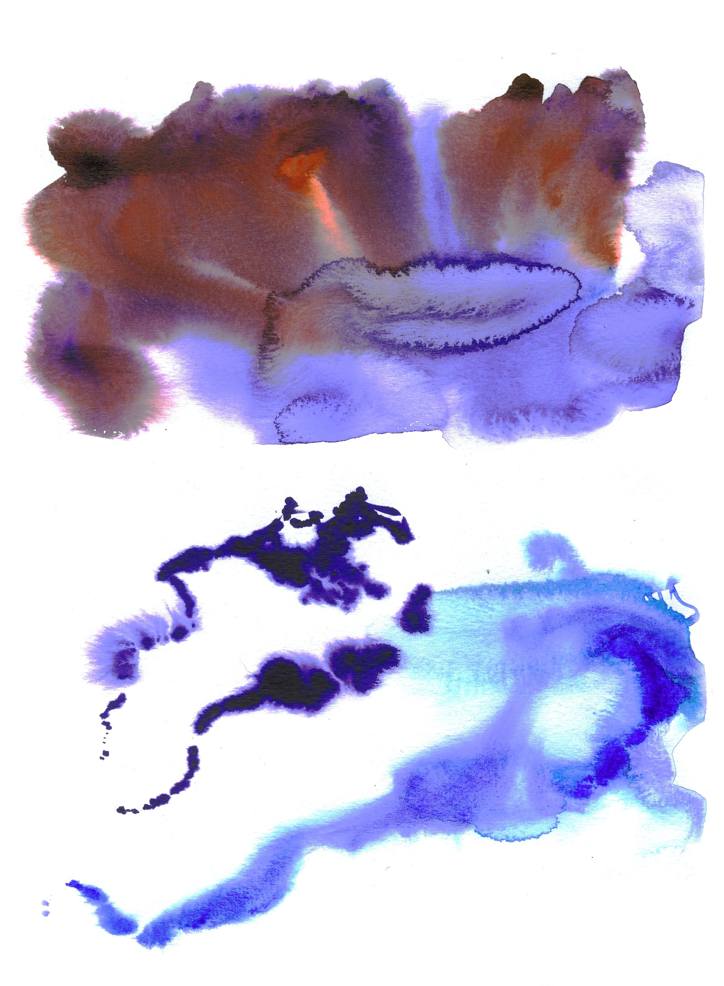 abstract watercolor washes
