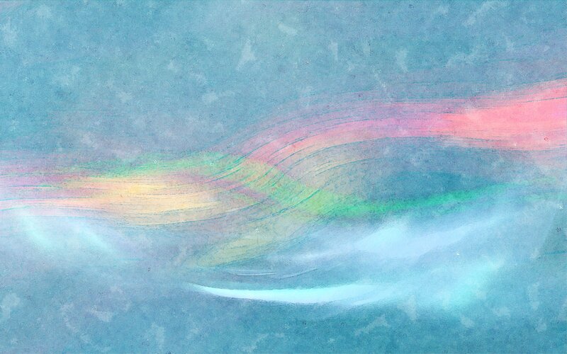 Abstract watercolor wave
