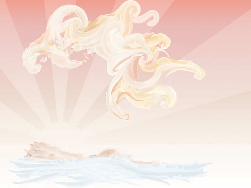 abstract wave art