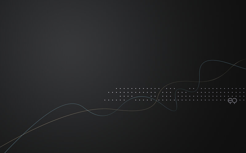 Abstract Wave Design — Black, Calm