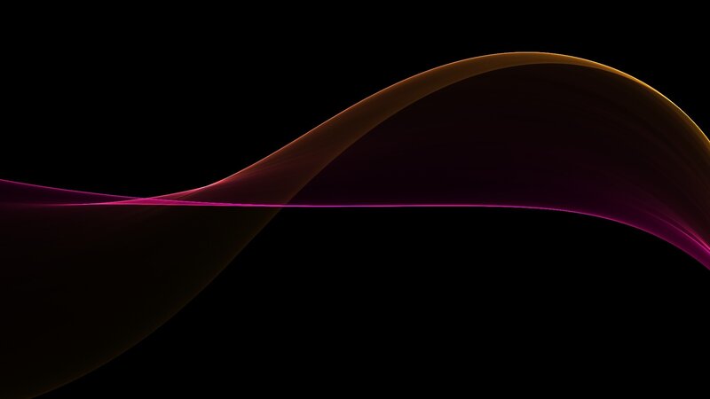 Abstract Wave Design — Black, Dramatic