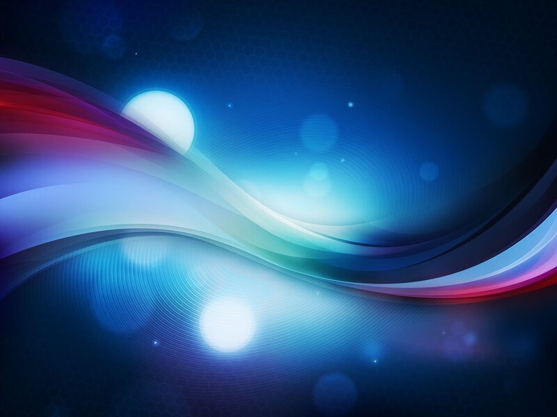 Abstract Wave Design — Blue, Dynamic, Digital Art, Light, Curves