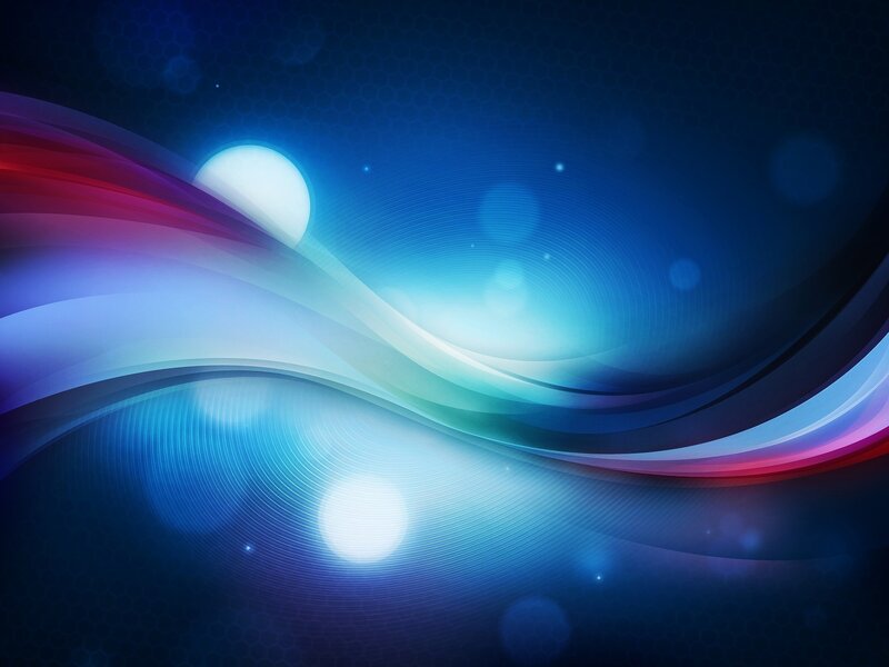 Abstract Wave Design — Blue, Dynamic, Digital Art, Light