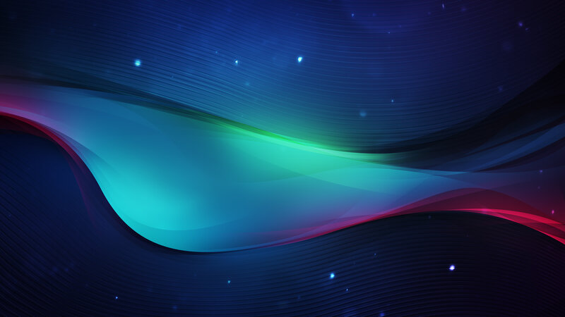 Abstract Wave Design — Blue, Serene, Night, Digital Art