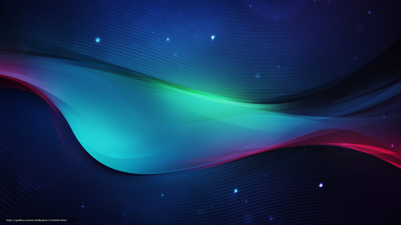 Abstract Wave Design — Blue, Serene, Night, Digital Art, Waves
