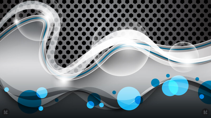 Abstract Wave Design — Gray