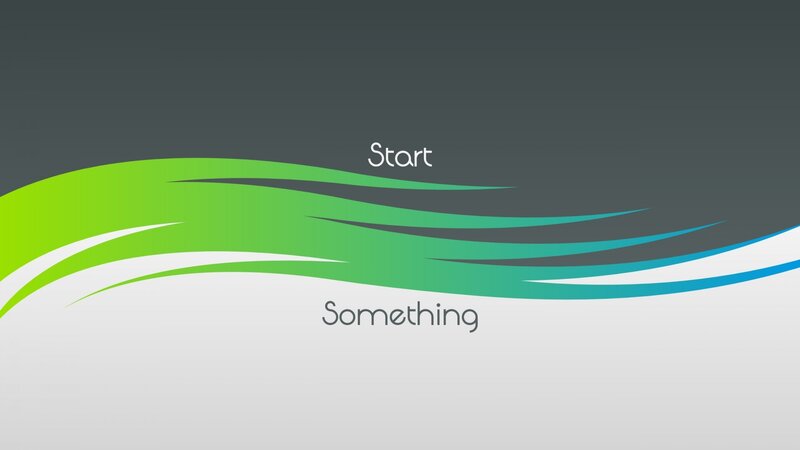 Abstract Wave Design — Green, Minimalist, Vector Art