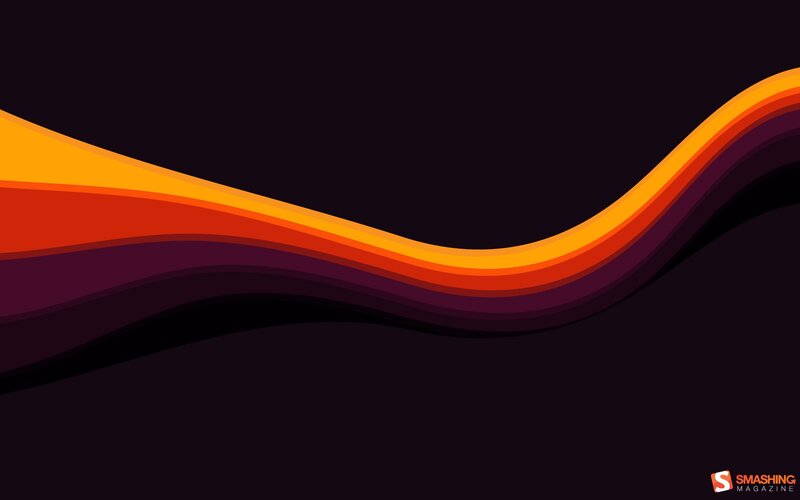 Abstract Wave Design — Orange, Dynamic