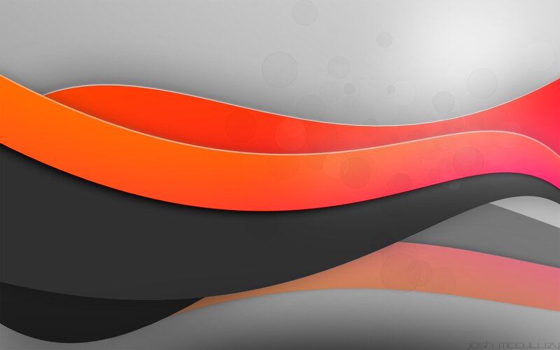 Abstract Wave Design — Orange