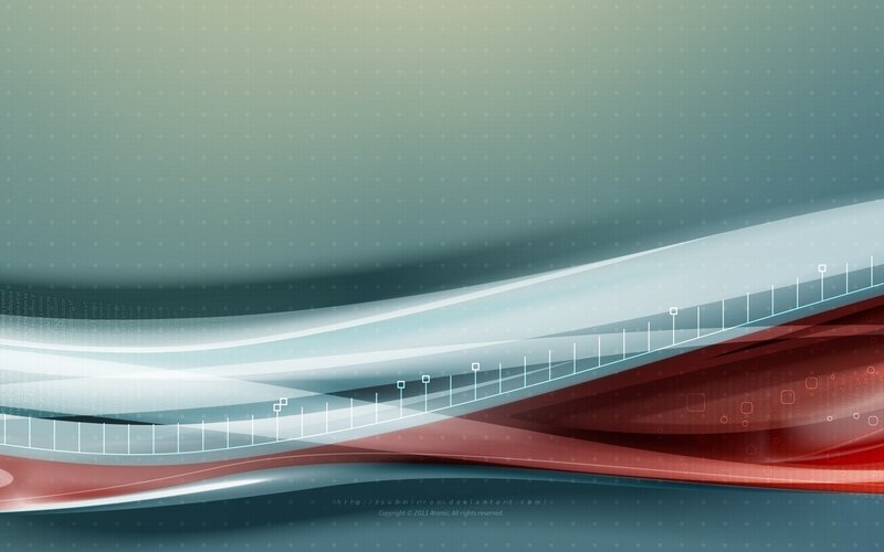 Abstract Wave Design — Red