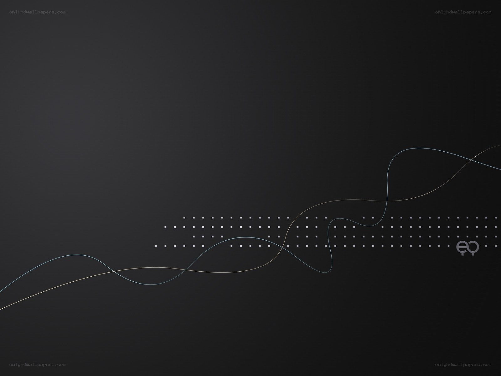 Abstract wave design with dots