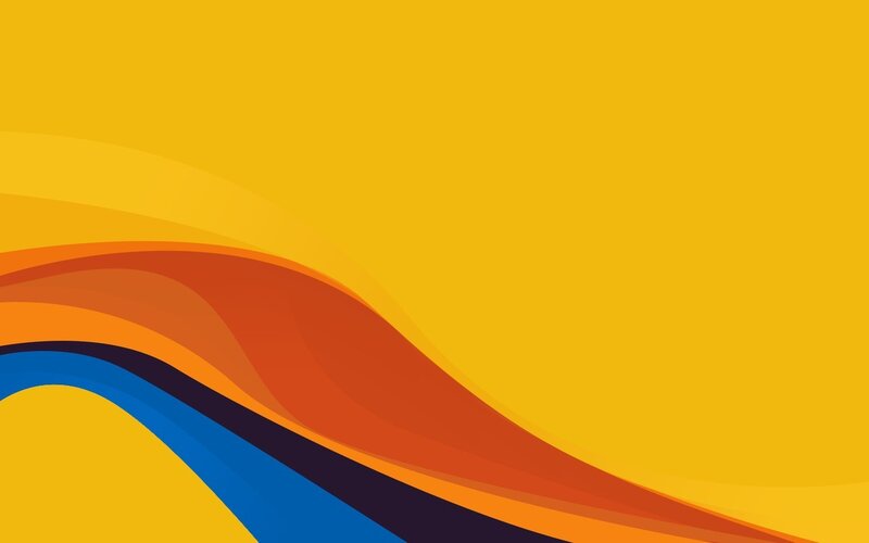Abstract Wave Design — Yellow, Dynamic