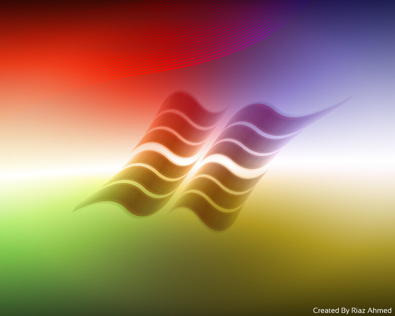 Abstract Wave Logo — Red