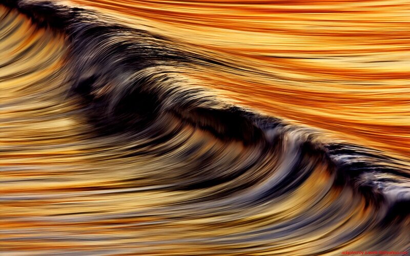 Abstract wave motion art