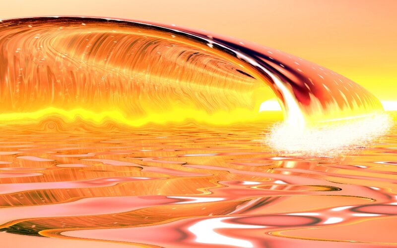 abstract wave of light