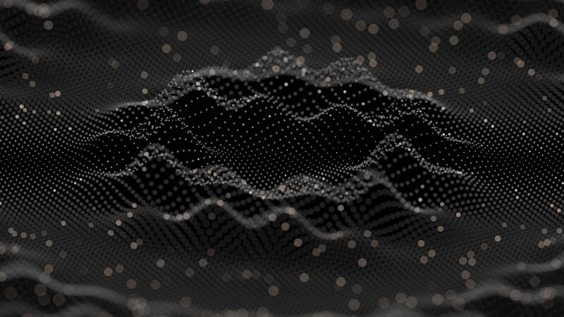 Abstract Wave Pattern — Black, Calm